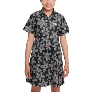 Nike Sportswear Girls All Over Logo Short Sleeve Dress Size Medium